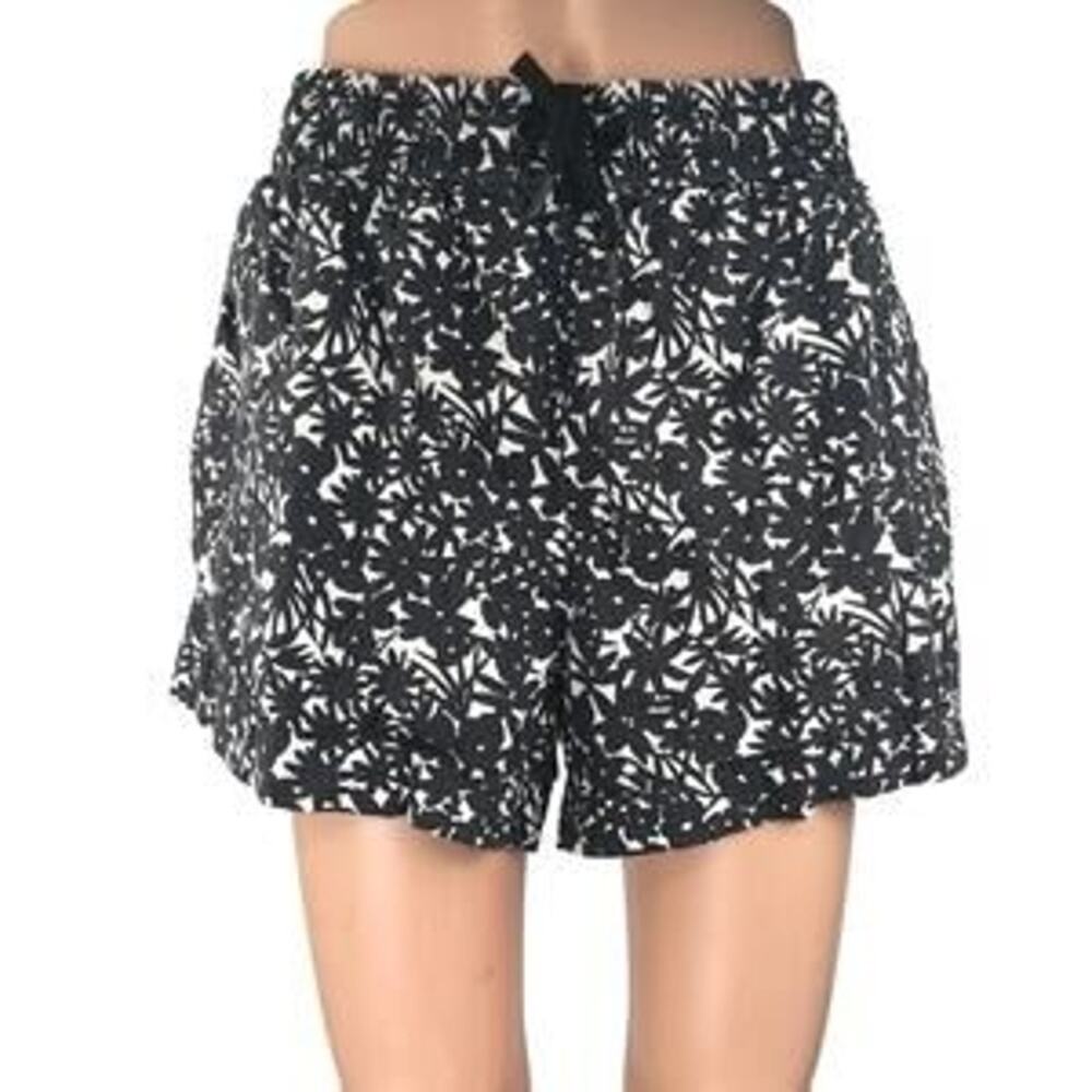 Everlane Women's Organic Cotton Seersucker Floral Boxer Shorts Size Small